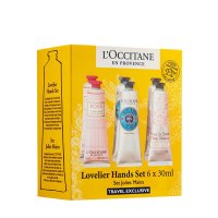 L’OCCITANE欧舒丹护手霜6支礼盒套装(乳木果*2+玫瑰*2+樱花*2)30ml防干裂润手霜 保湿补水嫩白滋润修护