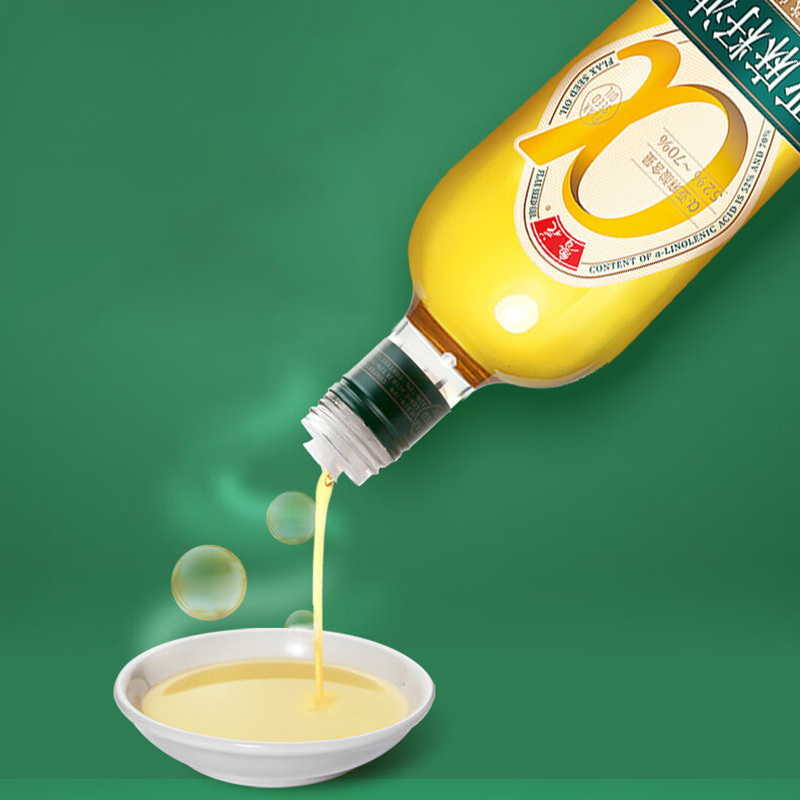 鲁花 食用油压榨特香亚麻籽油 750ml