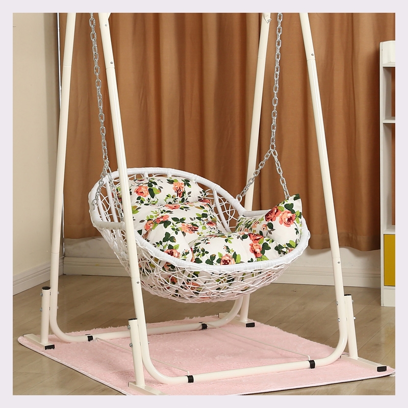 阿斯卡利吊篮藤椅单人儿童秋千室内外家用摇椅阳台吊兰鸟巢摇篮椅千秋