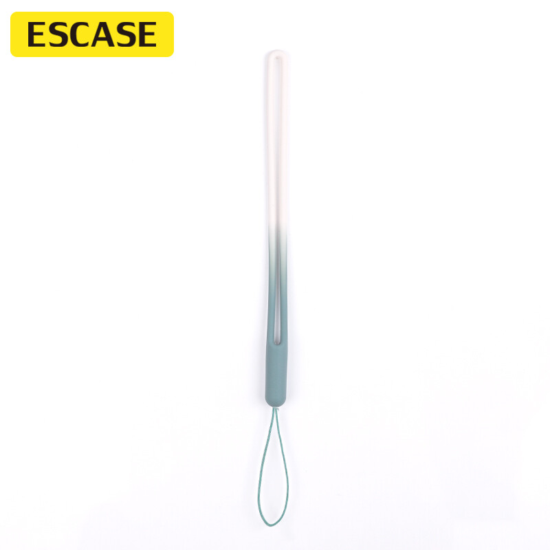 ESCASE 手机挂绳相机短手腕绳钱包U盘钥匙证件挂饰苹果15Promax/华为Mate60Pro等手机硅胶软款 青绿色