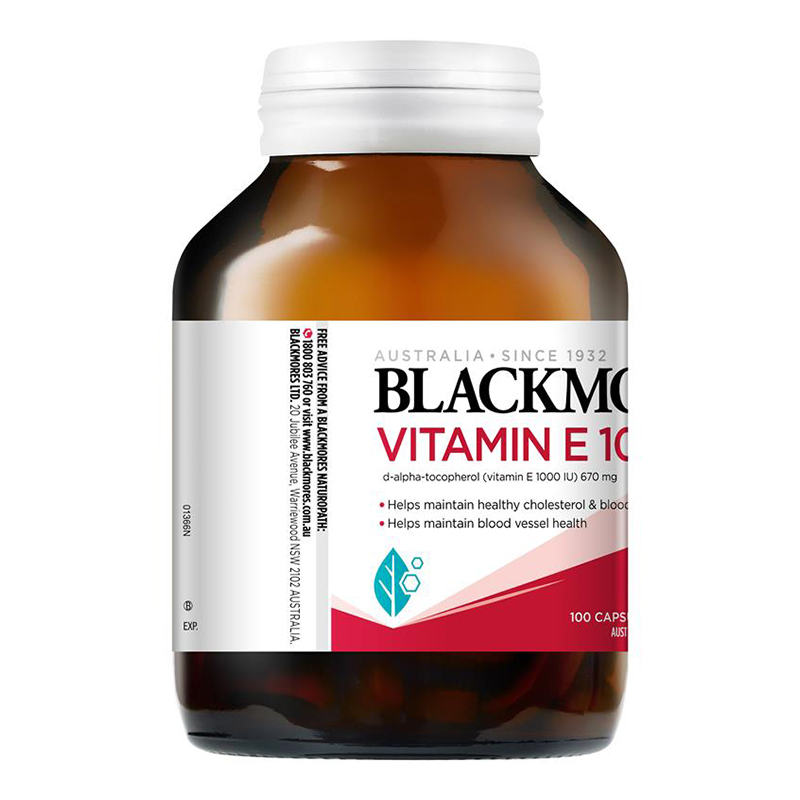 1000IU高含量-澳佳宝(BLACKMORES)维生素E胶囊100粒/瓶装 澳洲原装进口VE维E高清大图