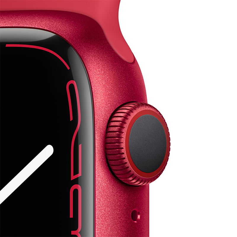 Apple Watch Series 7 蜂窝版 41mm 红色铝金属表壳 红色运动型表带
