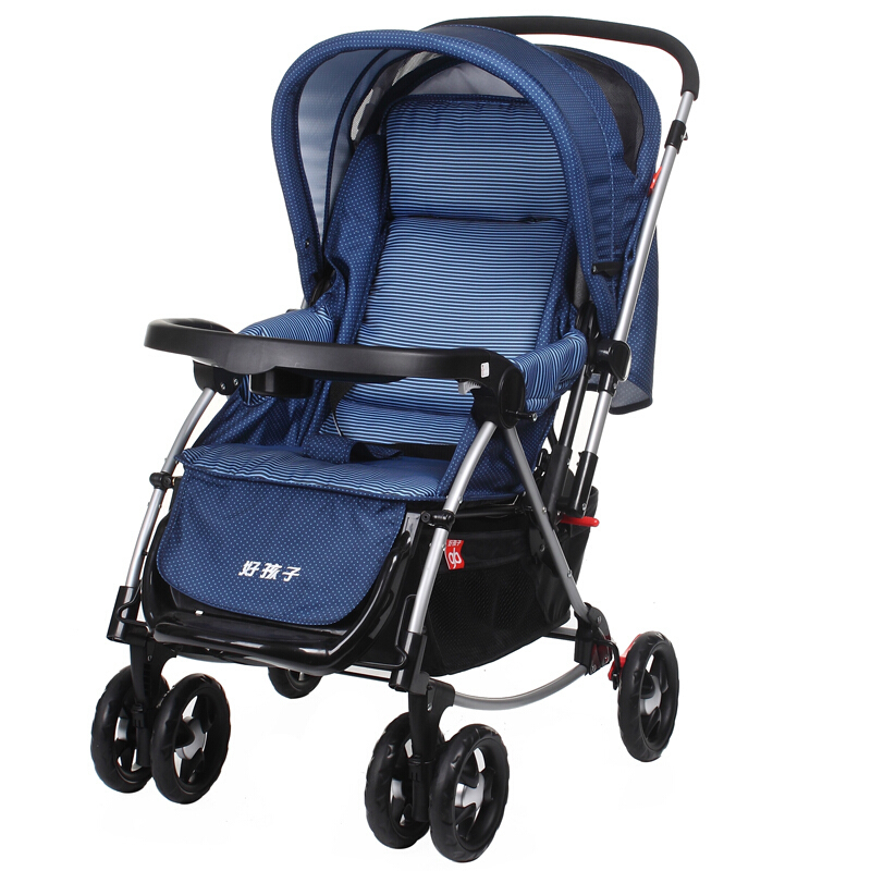 好孩子婴儿车推车可坐摇椅摇篮可躺双向避震轻便折叠宝宝推车a513视频