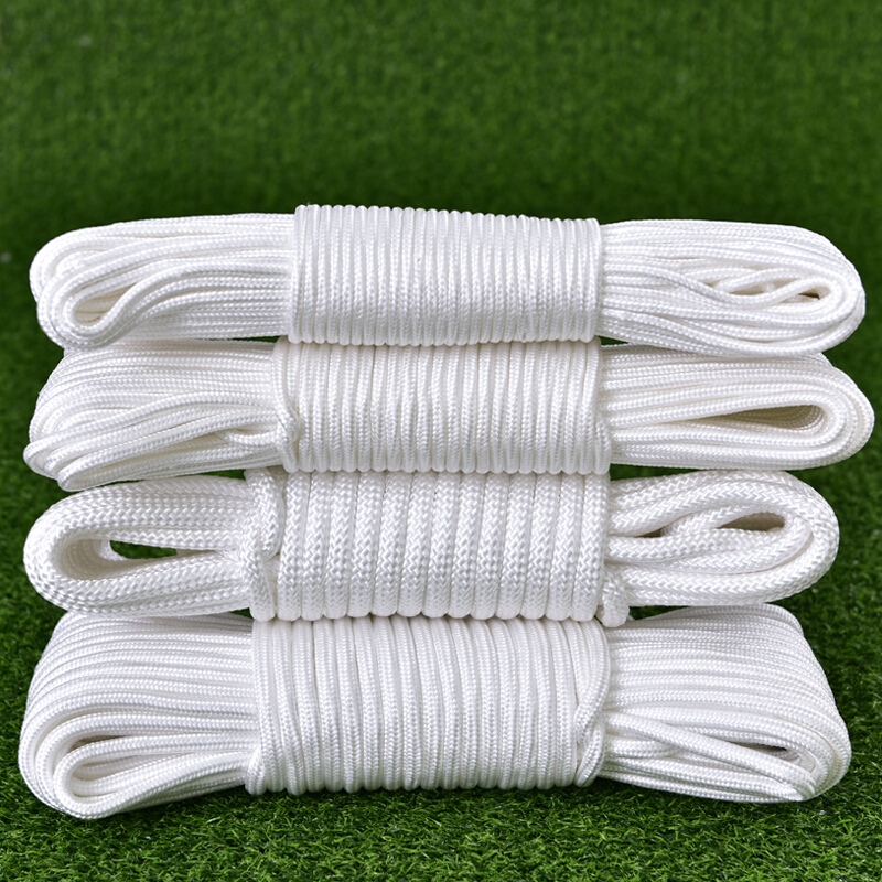 工霸(GONGBA)耐磨尼龙绳安全绳尼龙编织绳帐蓬绳捆绑绳子 6mm 100米/捆 1捆
