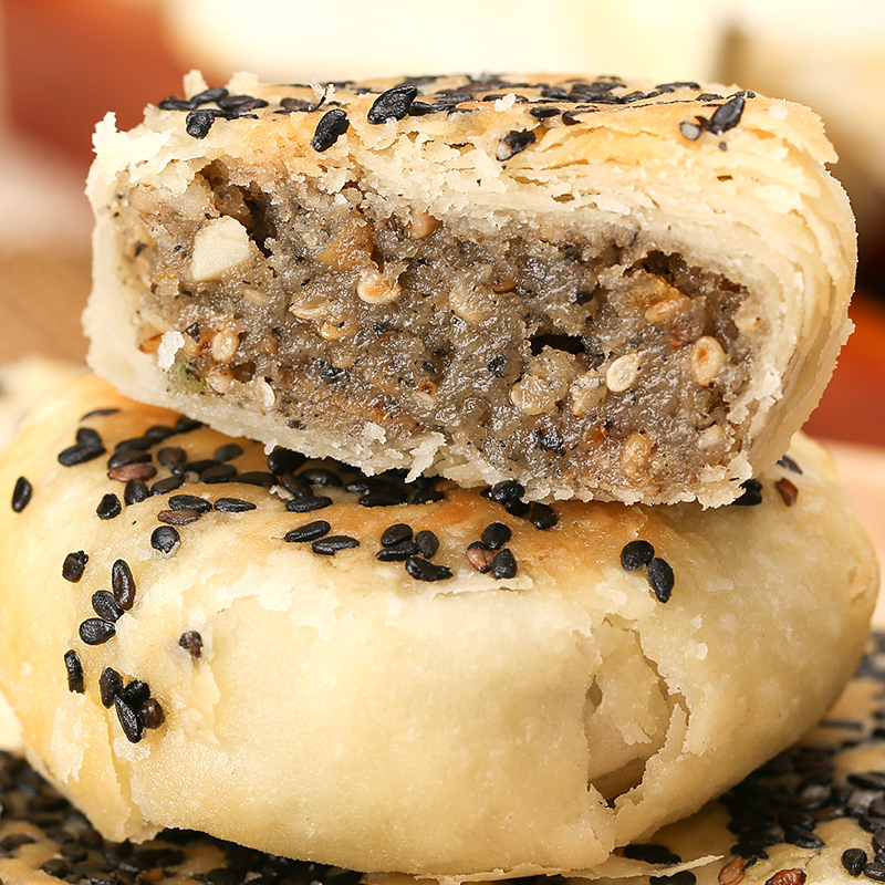 翠沁斎中秋苏式月饼360g五仁百果椒盐酥木糖醇送礼杭州老式散装多口味