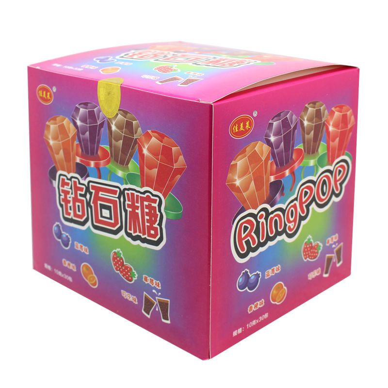 佳美莱儿童糖果钻石糖12g*袋包创意钻石戒指糖砖石魔戒糖怀旧糖果 12g戒指糖共5小袋