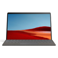 微软 Surface Pro X 亮铂金平板电脑键盘盖 + Slim Pen 典雅黑超薄触控手写笔 套装 欧缔兰材质