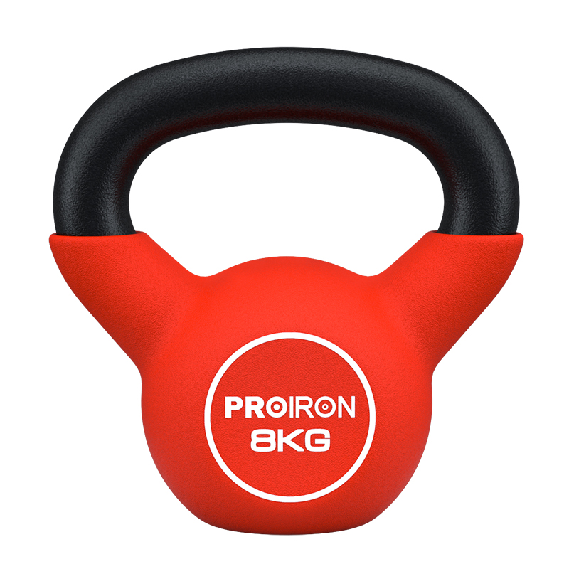 PROIRON普力艾 浸塑壶铃红色8kg