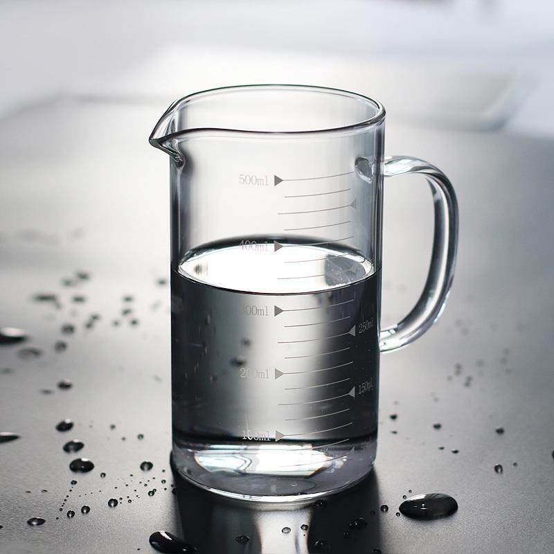 耐热玻璃量杯带刻度杯子微波炉加热烘焙毫升量杯家用厨房水杯