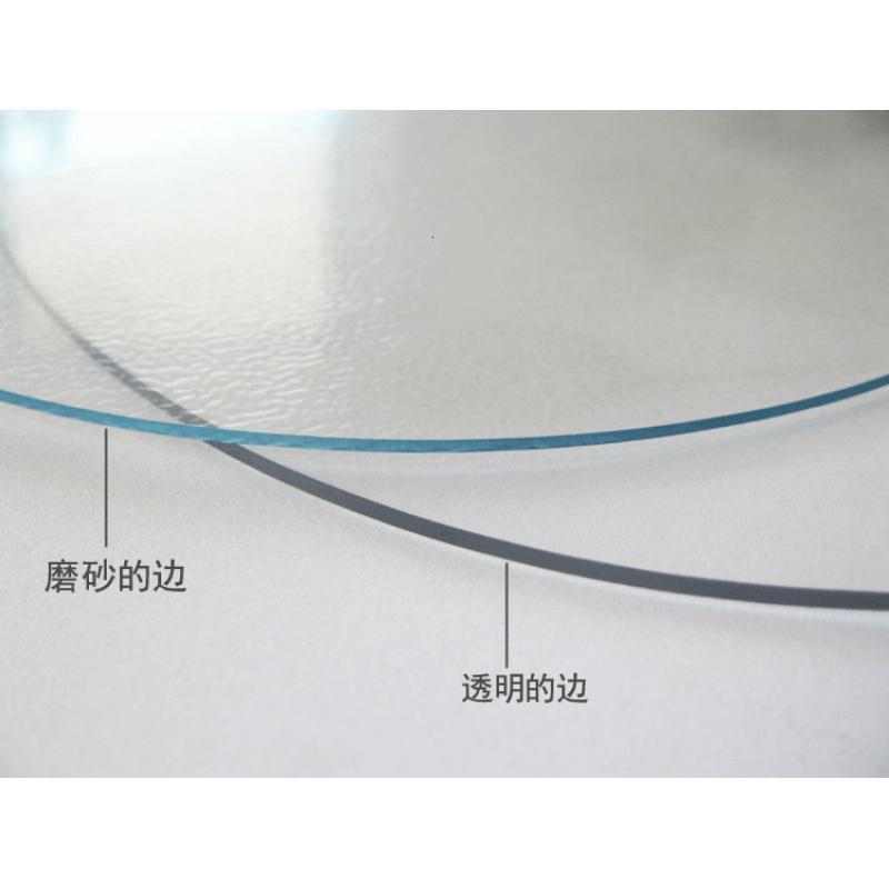美帮汇机器裁剪软质玻璃圆形桌布防水免洗餐桌垫塑料茶几布水晶板台布