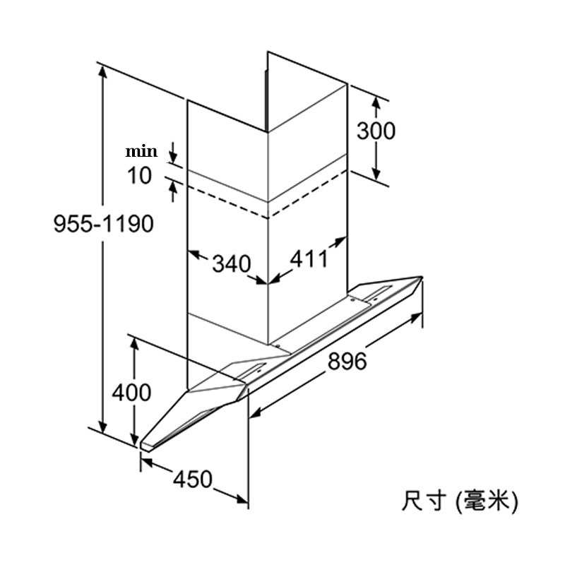 西门子 LS98FN961W侧吸式大吸力油烟机智能拢吸抽油烟机蒸饭柜高清大图