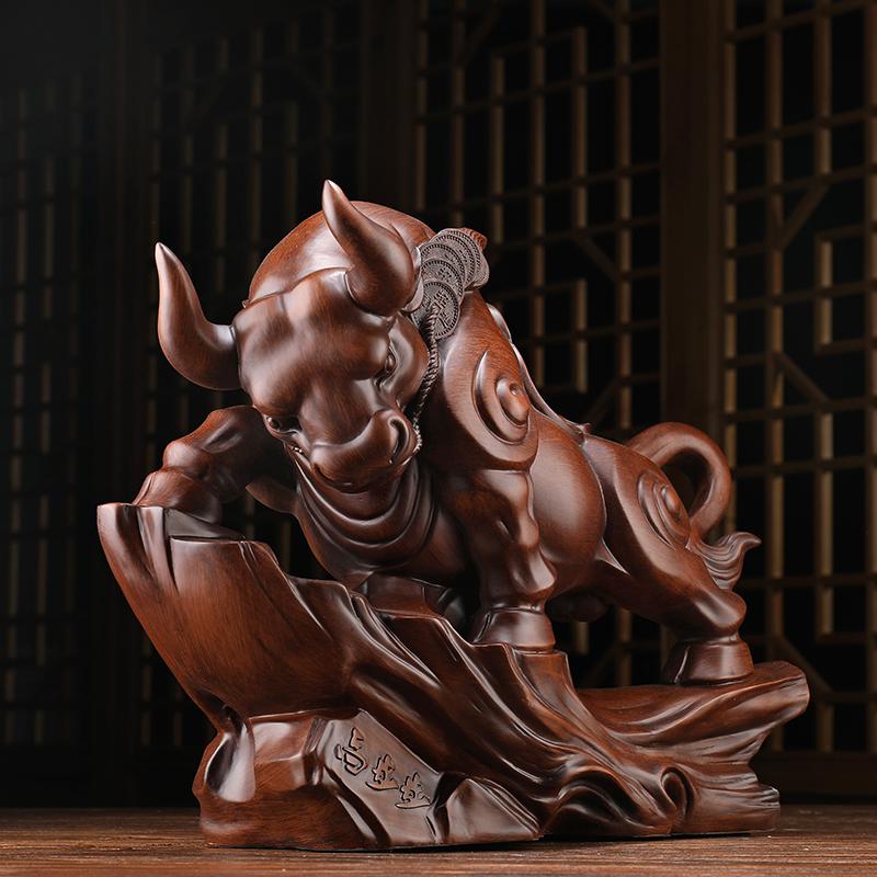 美帮汇牛摆件牛工艺品大号老板办公室桌面创意公司商务开业礼品高清大图