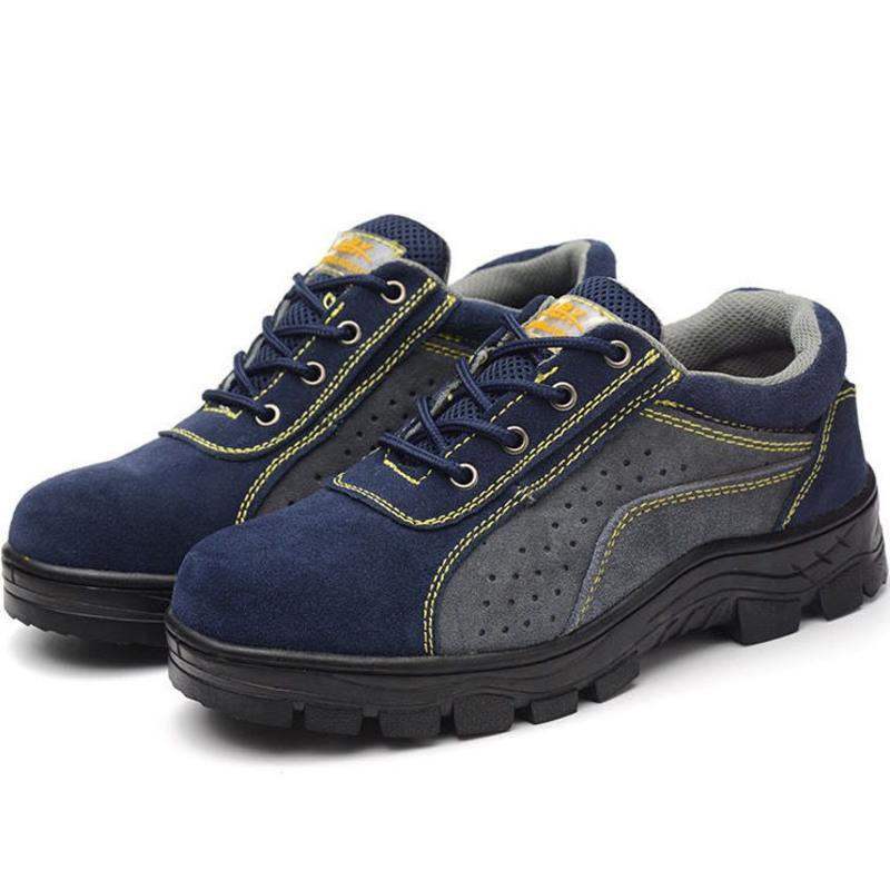 劳保鞋男士新款秋季透气防臭钢包头防砸防刺穿防护安全工地工作鞋钢头