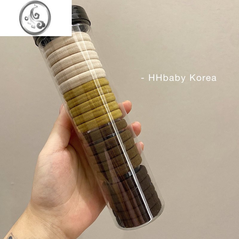 JiMi【HHBABY KR】韩国ins风弹力发圈抖音网红毛巾圈皮筋20根装发绳K 秋冬色20根 均码