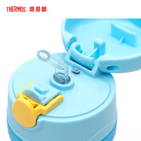 膳魔师(THERMOS)儿童保温杯316L不锈钢婴儿吸管杯幼儿园宝宝保温杯学生水杯女男305MLTCKC-350FS