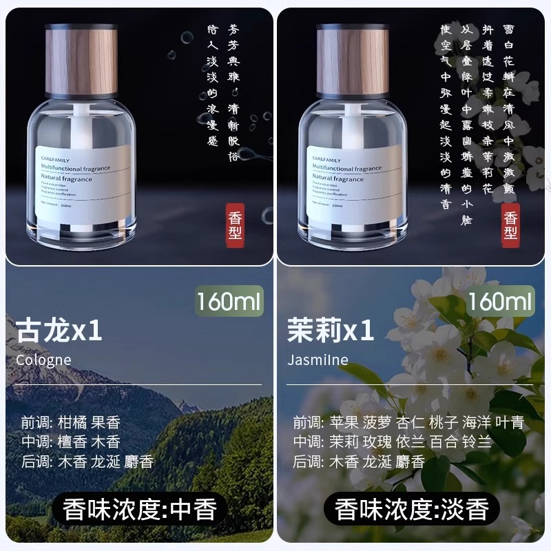 澳麟栀子花车载香薰汽车香水车用香氛持久留香车内香薰2025新款男士 经典古龙