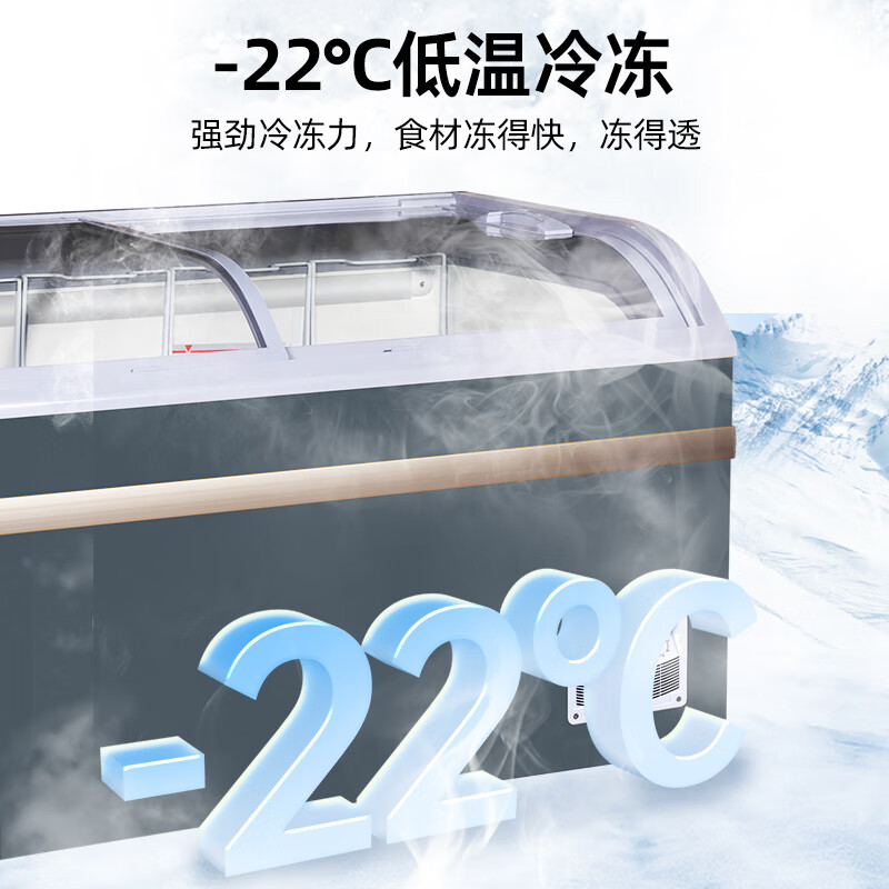星星(XINGX)SD/SC-509BYE 500升 雪糕饮料柜冰柜商用冷藏展示柜冷藏冷冻转换卧式展示柜雪糕柜大容量高清大图