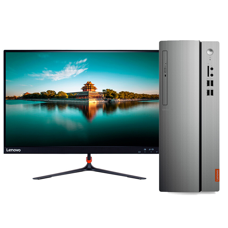 联想(Lenovo)天逸510s商用台式电脑 27寸显示器(i5-9400 8G 512G 固态硬盘)