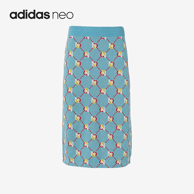 阿迪达斯 (adidas)女子休闲老花运动半身裙 IA6906