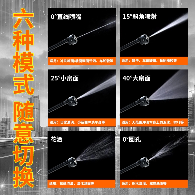 闪电客无线洗车机高压水枪车用家用强力增压锂电池充电电动水枪洗车器