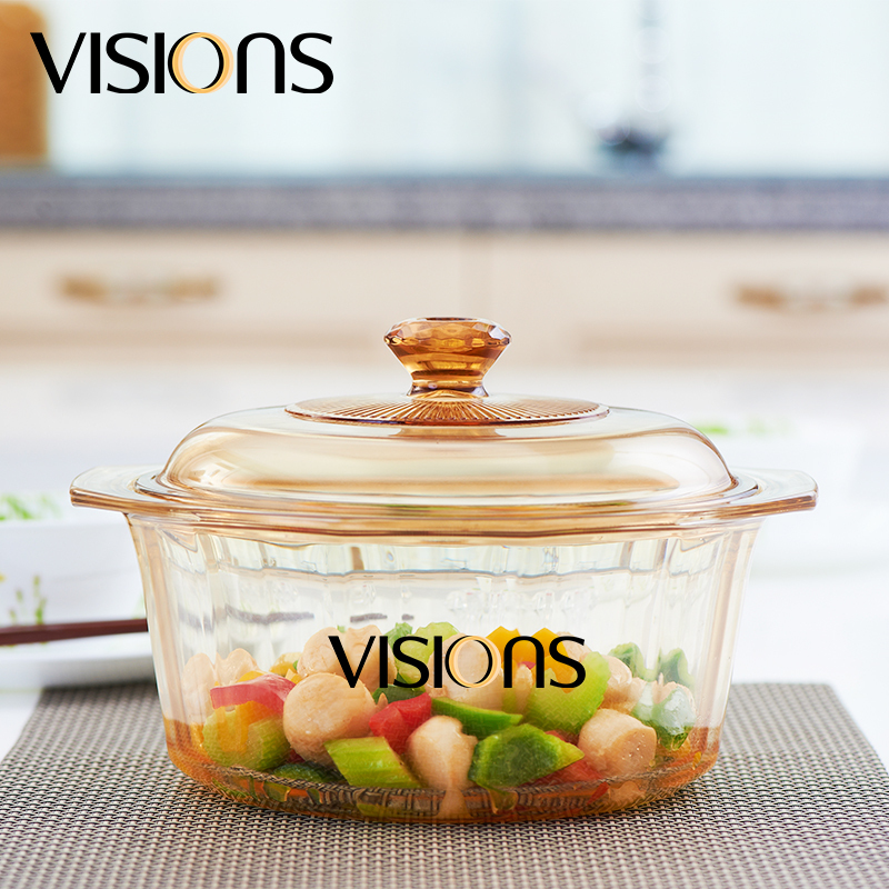 康宁透明锅-VISIONS晶彩透明锅导磁版 4.1L 彩盒