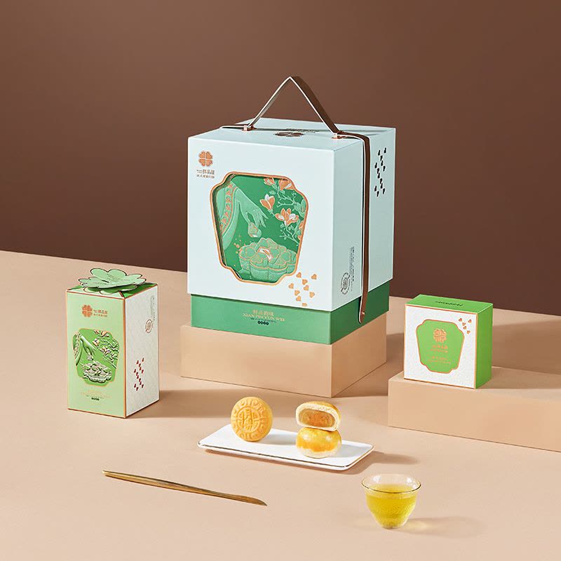 鲜品屋-1.29kg鲜品韵味月饼礼盒中秋礼盒臻味出品图片