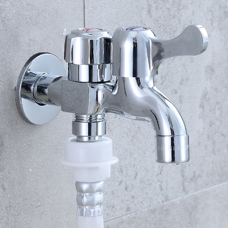 洗衣机水龙头北昼beizhou一分二接头一进二出两用三通家用多功能双