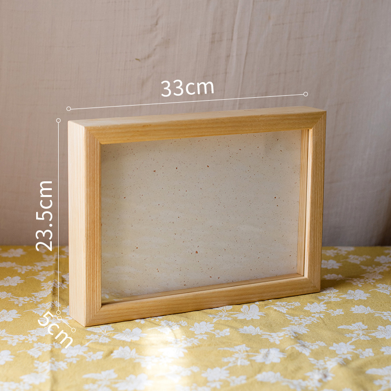 标本相框创意立体画框干花植物装裱衍纸手工diy展示摆台7寸8 L浅框33*23.5*5cm 其他尺寸
