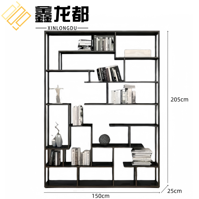 鑫龙都铁艺书架 书架1.5米个