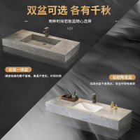 联勒(uniler)智能岩板浴室柜组合轻奢现代简约卫生间一体洗漱台洗手洗脸盆定制