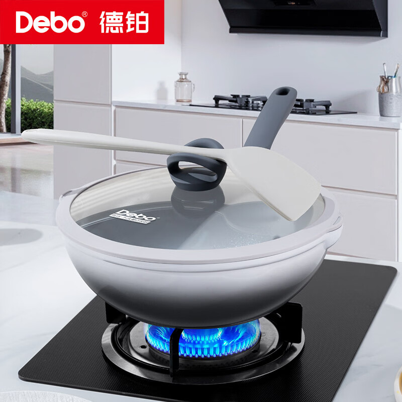 德铂(Debo) 霍普32cm炒锅 DEP-977高清大图