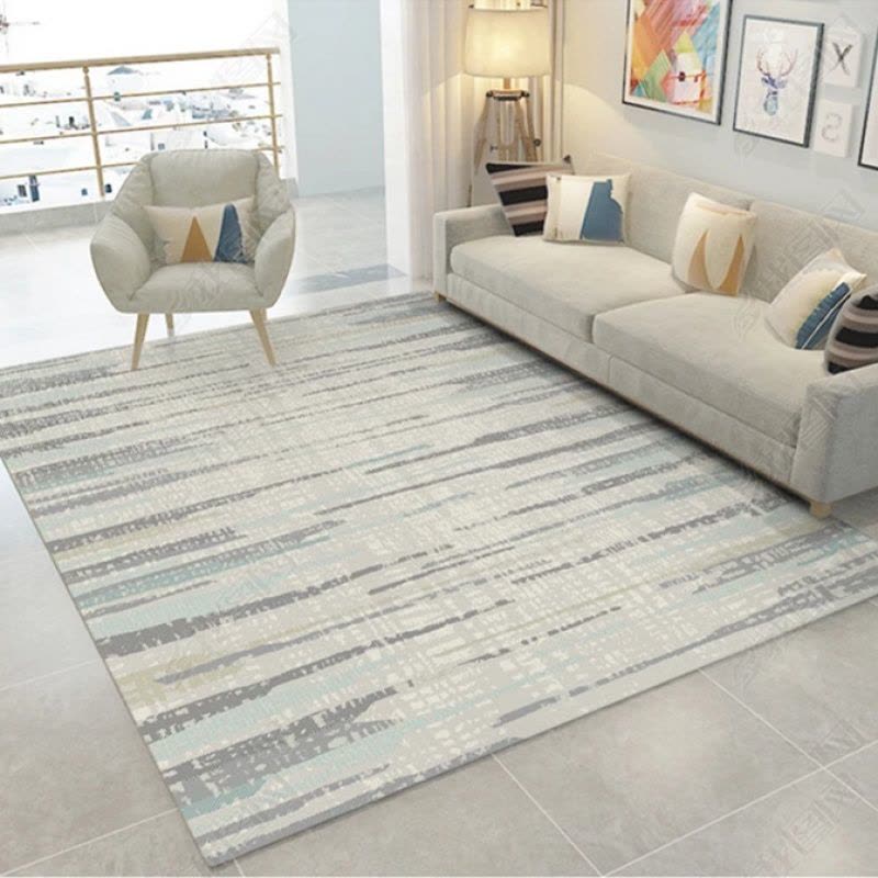 权夫人地毯客厅北欧式现代简约抽象茶几沙家用欧式满铺可机洗定制地毯图片