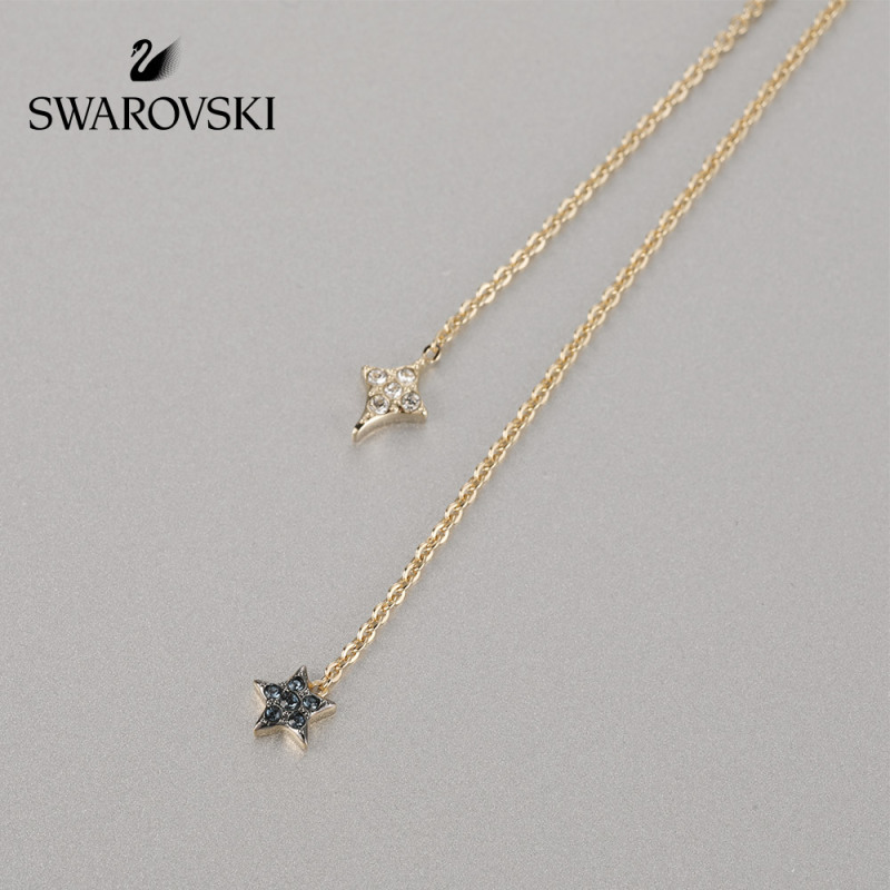 SWAROVSKI 施华洛世奇 DUO神秘月亮浪漫星星时尚波西米亚女项链 人造水晶 女士项链 5412630
