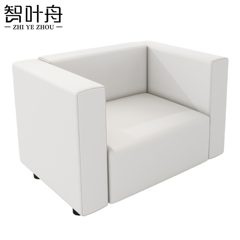 智叶舟会议沙发单人位80*75*65cm张高清大图