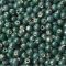 10mm深绿[特价处理] 100颗 手工串珠散珠diy材料大孔景德镇陶瓷珠子豆青果绿串2号花杆编篮子