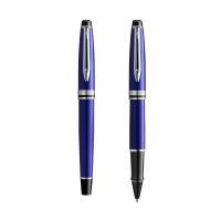 威迪文(WATERMAN)EXPERT系列 海洋蓝白夹签字笔/宝珠笔