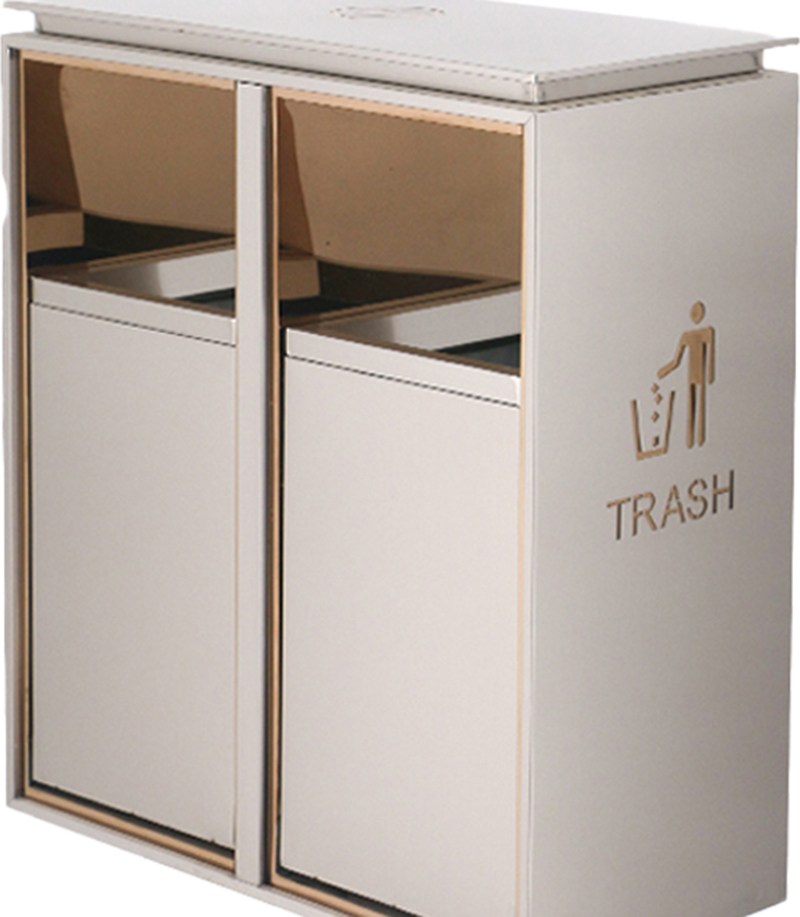 攸 酒店大堂垃圾桶 58*29*72cm 个高清大图