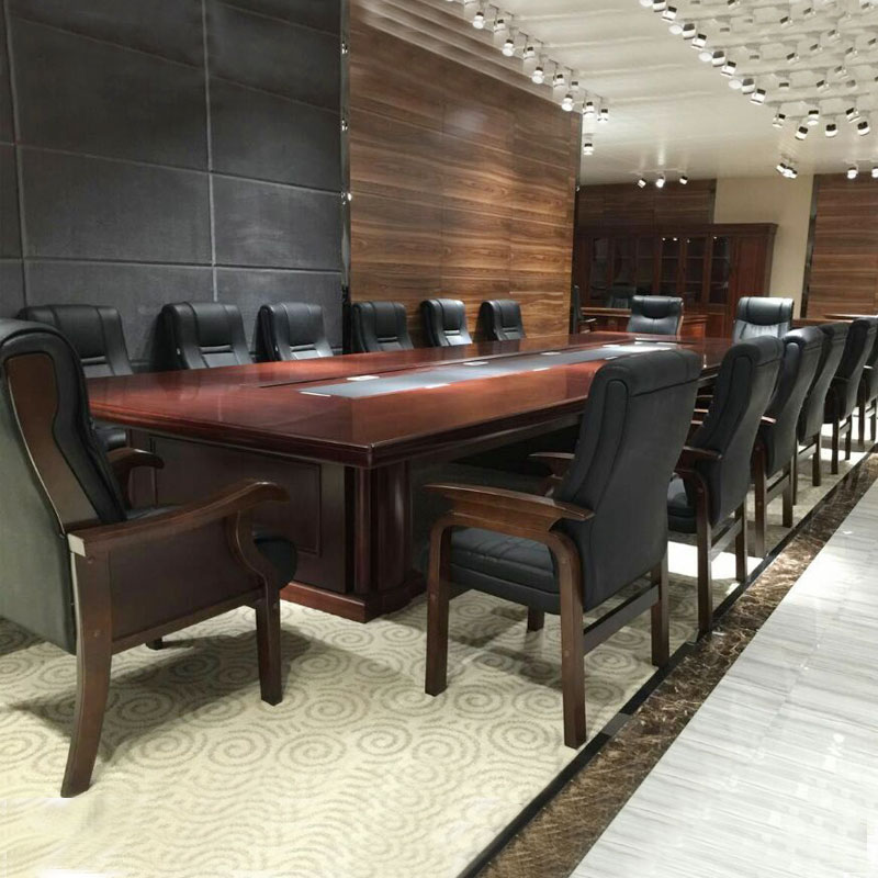 【田珍】实木会议桌4000*1600*760mm高清大图