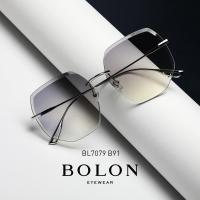BOLON暴龙新款无框太阳镜男女墨镜王俊凯同款潮流眼镜BL7079