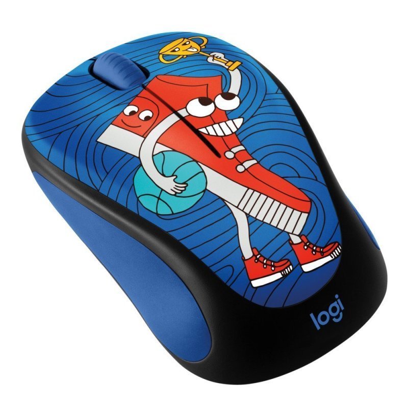罗技(Logitech)M238脑洞系列无线鼠标USB接口光电家用商务办公台式机笔记本通用 板鞋头