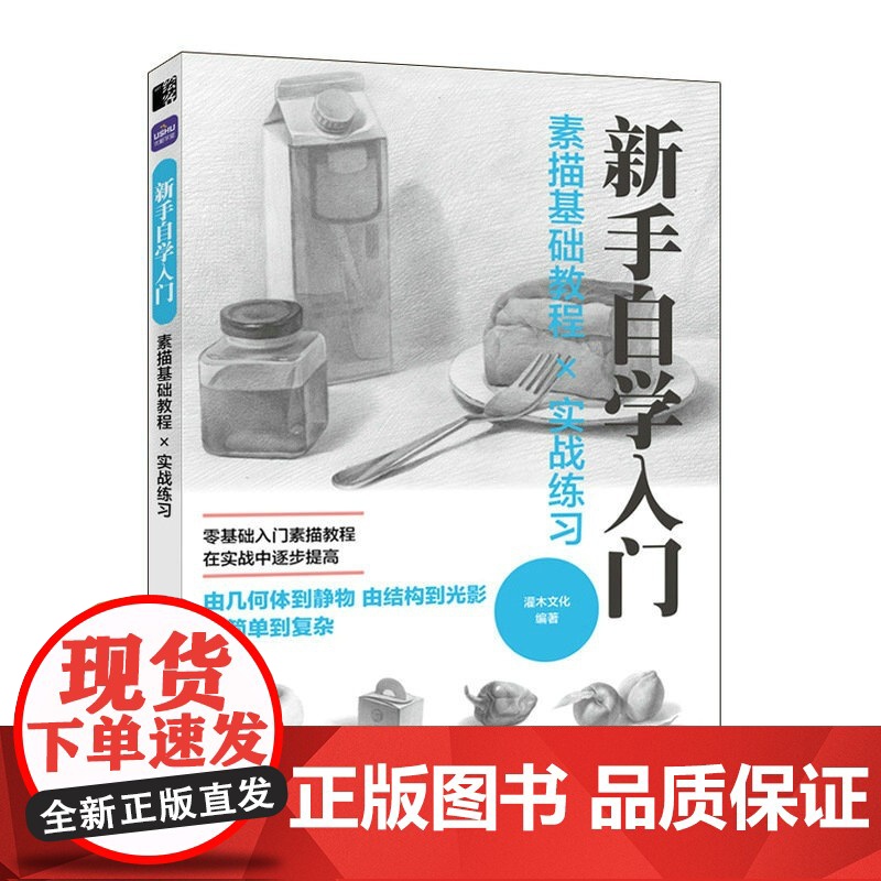 素描基础教程实战练习 新手自学入门 素描基础教程素描书入门自学铅笔素描线条几何静物速写铅笔绘画素描画册高清大图