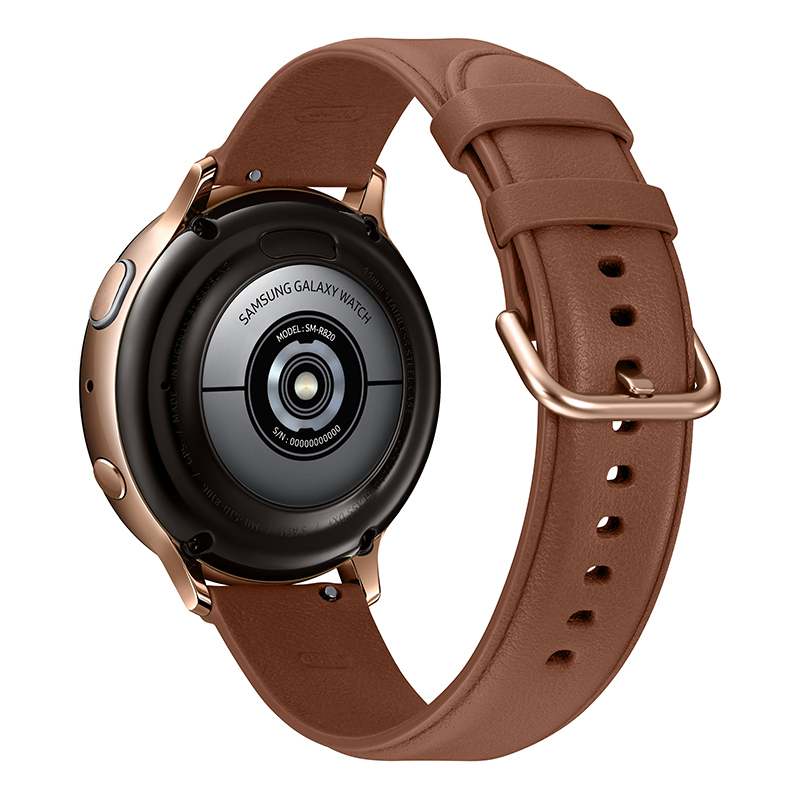 三星(SAMSUNG) Galaxy Watch Active2 锋芒金 智能手表 蓝牙电话+50米防水+移动支付 钢制44mm