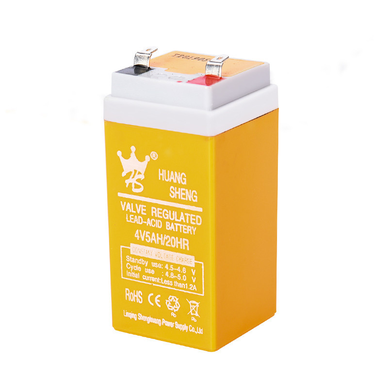 电子秤电池专用台称通用4伏蓄电池4v4ah20hr蓄电池秤6v电瓶 皇盛4V4AH