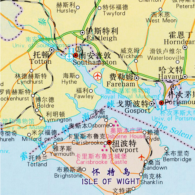 [正版]英国地图册 2023新版 英国出国留学 大不列颠及北爱尔兰联合王国 旅游交通 出差 留学 历史 经济 文化 世高清大图