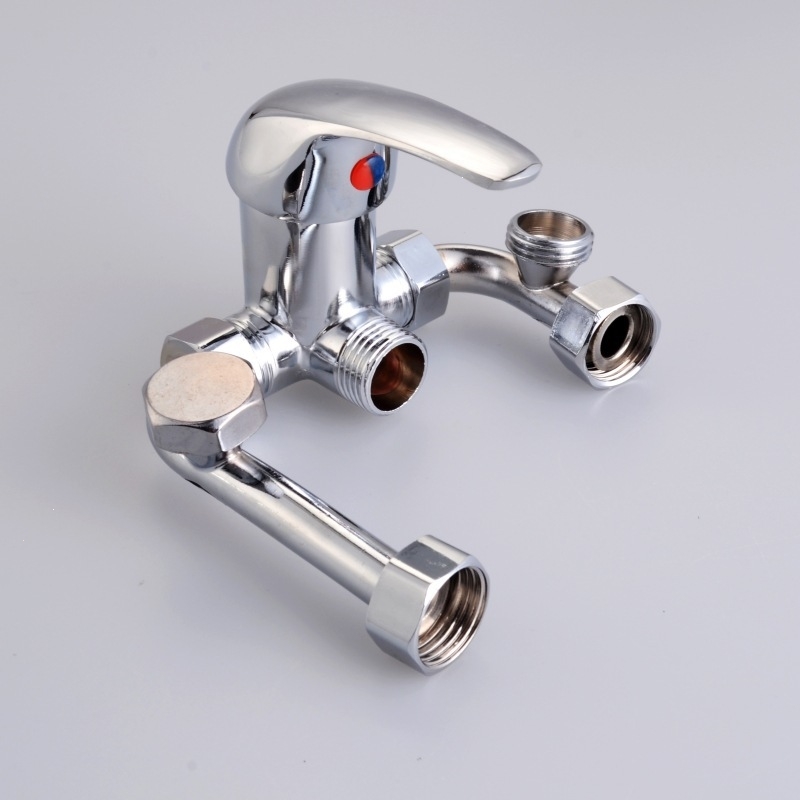 铜电热水器混水阀u型弯管_明装冷热开关淋浴龙头进水管通用配件_铜u型