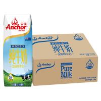 苏宁宜品自营 安佳(Anchor) 全脂纯牛奶 250ml*24盒/箱装 新西兰进口