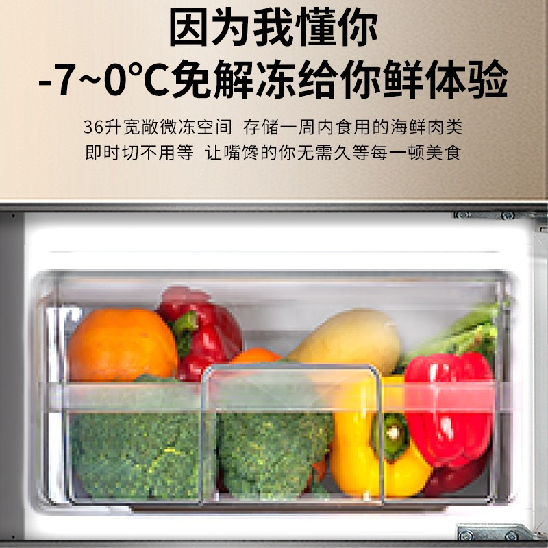 创维冰箱 228L容量冰箱 琥珀宗