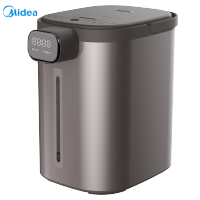 美的(Midea)电热水瓶5L家用电热水壶一键除氯多段温控双层防烫食品级304不锈钢开水壶烧水壶 布朗棕