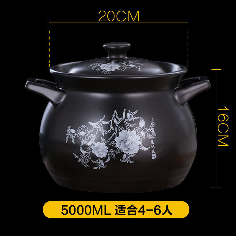 景德镇砂锅瓦罐汤煲陶瓷小沙锅煲汤锅炖锅明火家用燃气煲仔饭