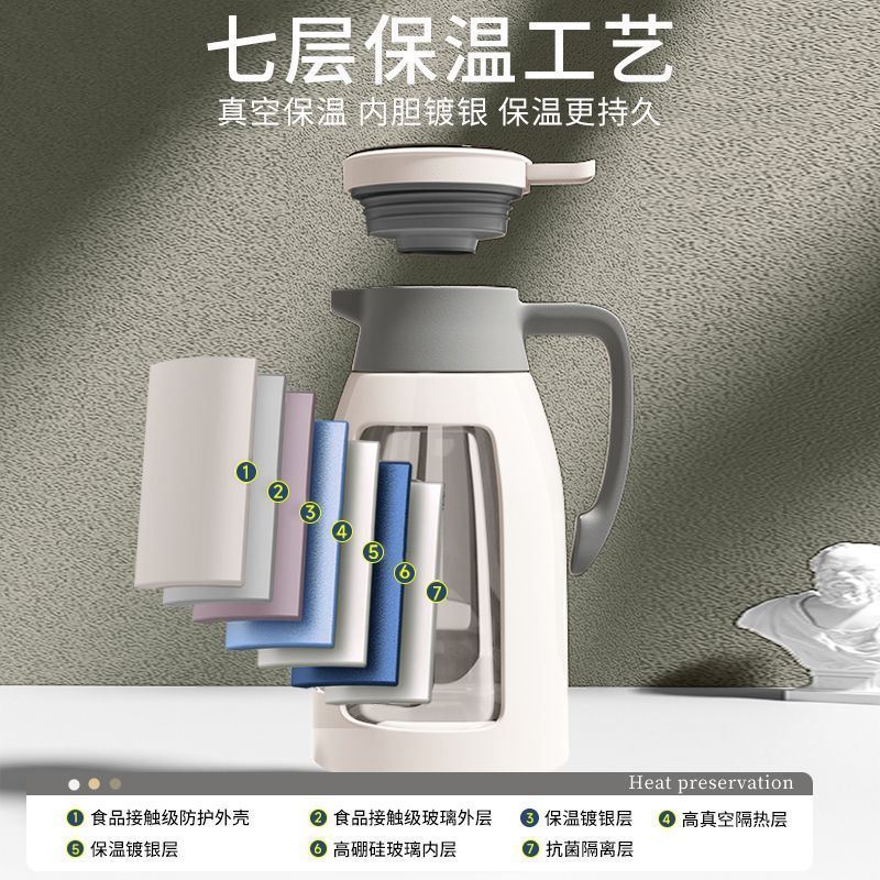 保温瓶暖瓶玻璃内胆保温水壶大容量家用暖水壶宿舍学生打水办公室